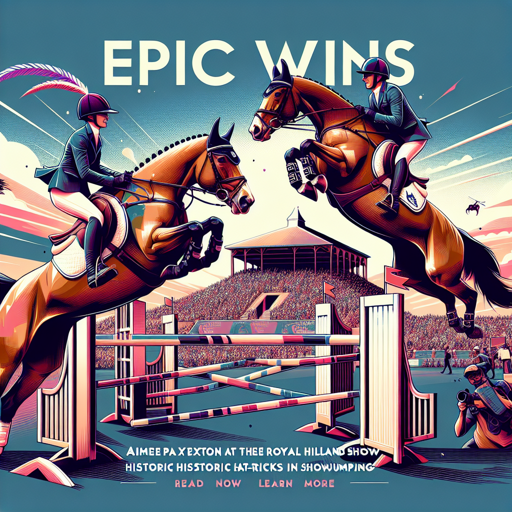 Epic Wins at the Royal Highland Show: Aimee Paxton and Adrian Speight's Historic Hat-Tricks in Showjumping- just horse riders