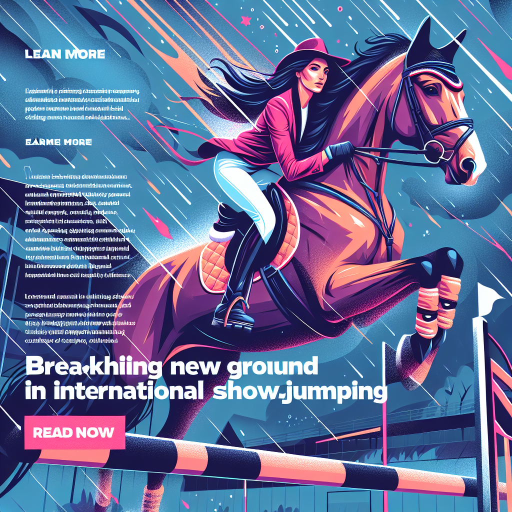 "Breaking New Ground in International Showjumping: Empowered Women, Celebrity Influence, and Weather Challenges"- just horse riders