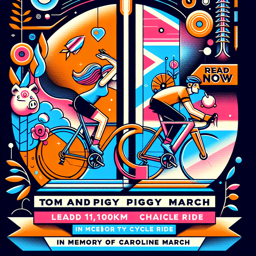 Tom and Piggy March Lead 1,100km Charity Cycle Ride in Memory of Caroline March to Raise £500,000 for Spinal Research and British Eventing Support- just horse riders