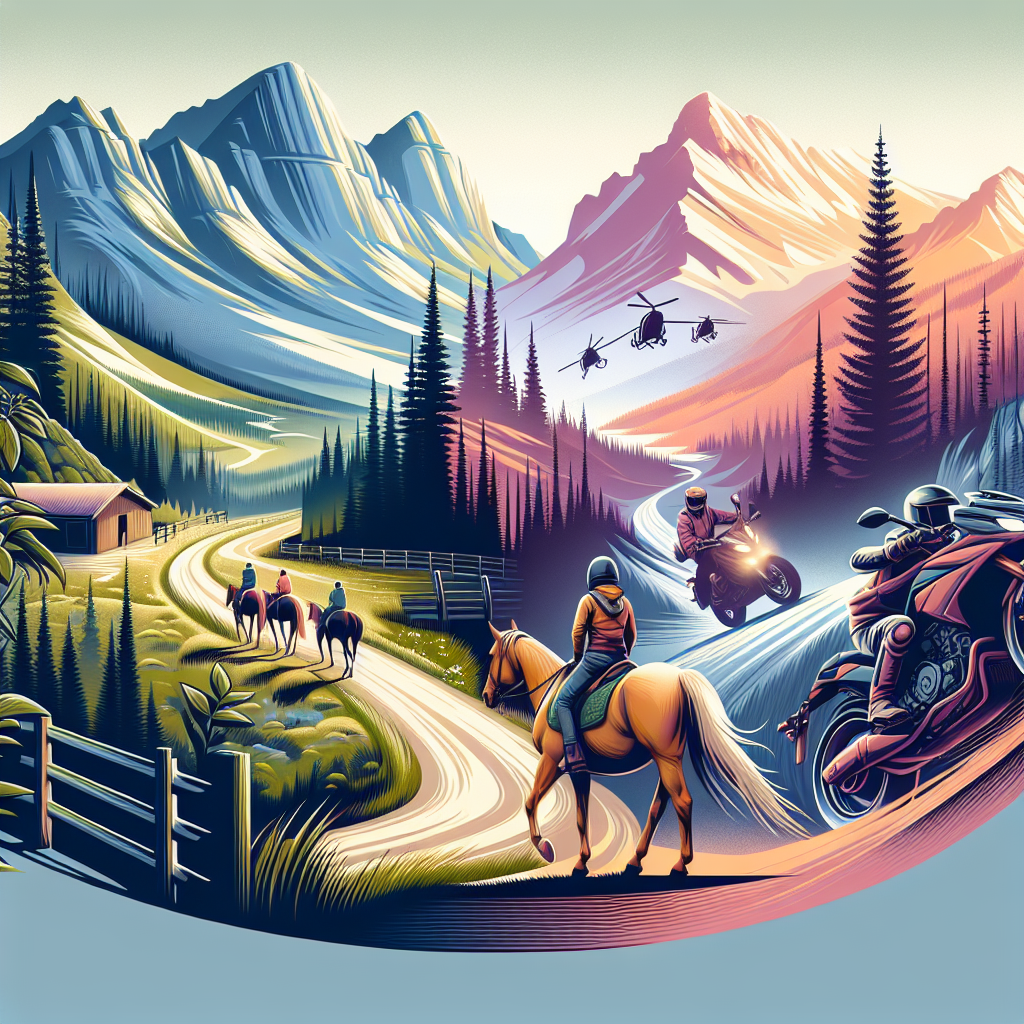 Uncover the Ultimate Trail Riding Experiences in Western Canada: From Scenic Horseback Adventures to Thrilling Motorcycle Trails- just horse riders