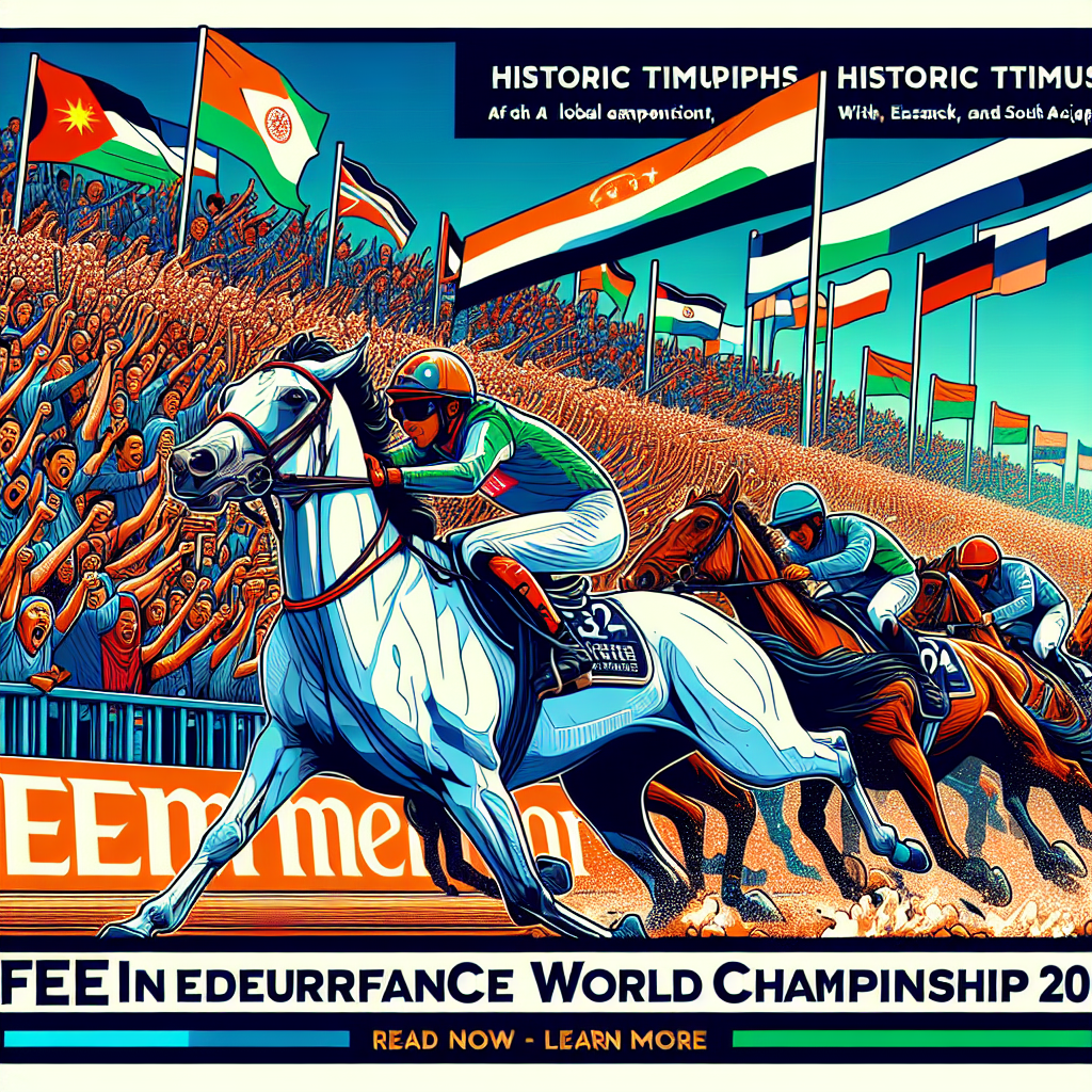 FEI Endurance World Championship 2024 Highlights Historic Triumphs And Global Impact- just horse riders