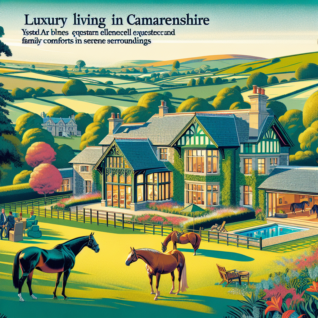 Luxury Living in Carmarthenshire: Ystad Aur Blends Equestrian Excellence with Family Comforts in Serene Surroundings- just horse riders