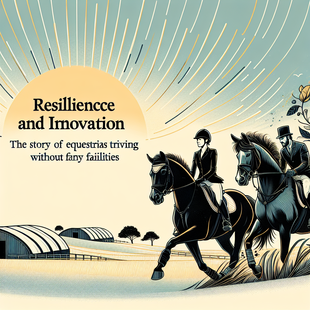 Resilience and Innovation: The Story of Equestrians Thriving Without Fancy Facilities- just horse riders