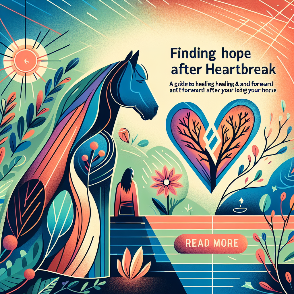 Finding Hope After Heartbreak: A Guide to Healing and Moving Forward After Losing Your Horse- just horse riders