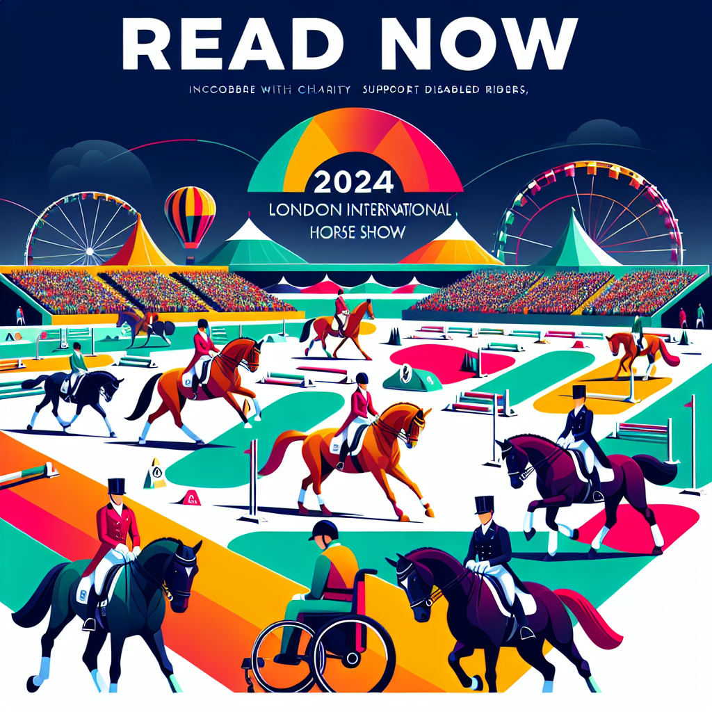 London International Horse Show 2024: Supporting Disabled Riders Through Charitable Partnership with Riding for the Disabled Association- just horse riders