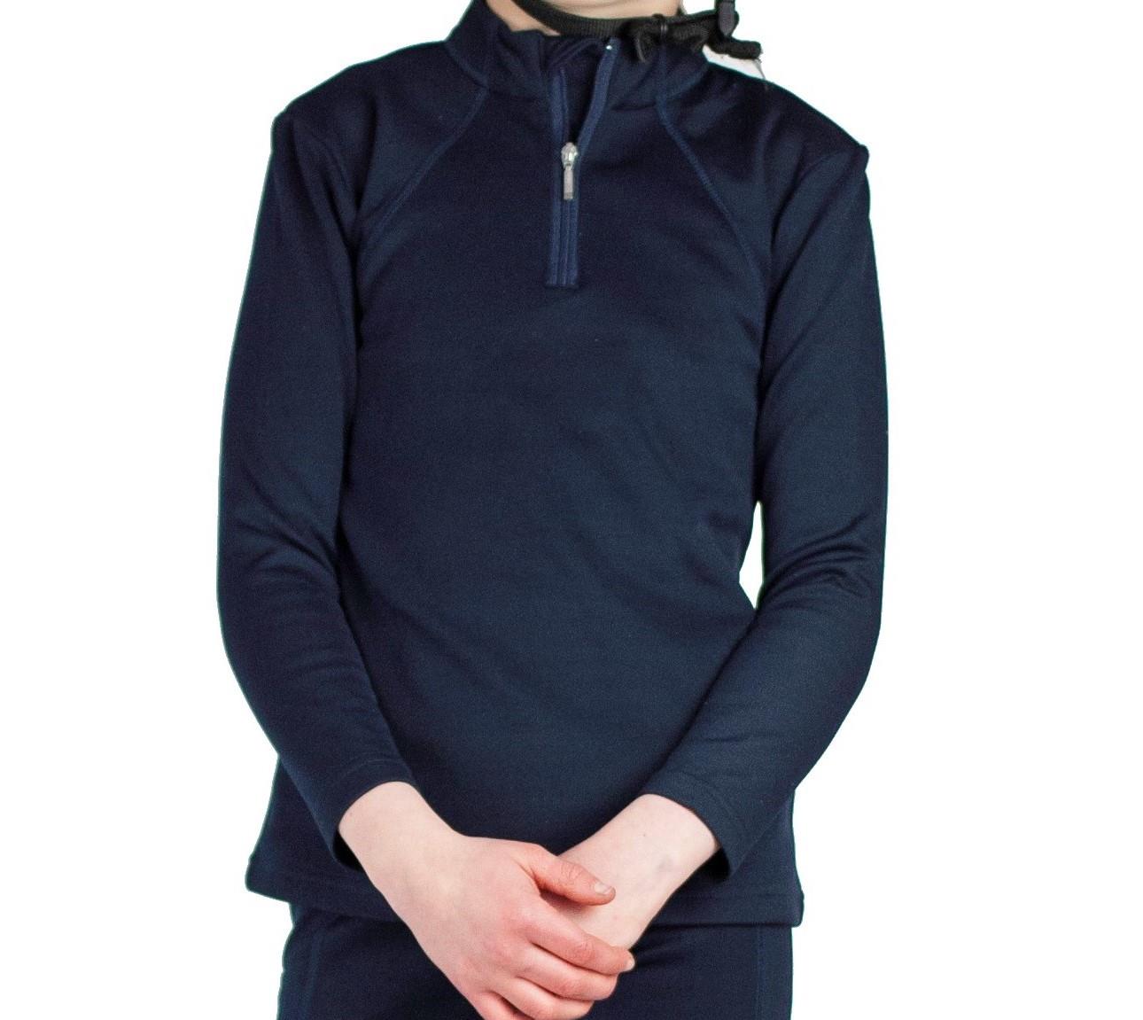 Cameo Equine Junior Winter Baselayer with CameoTech 4way Fabric Cosy Thermo Zip - Just Horse Riders