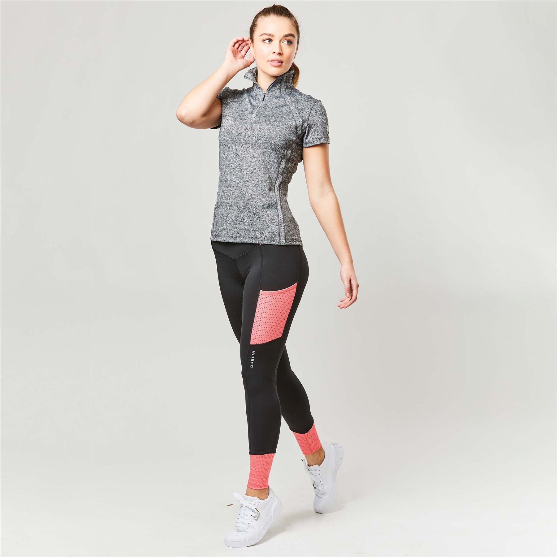 Dublin Power Performance Mid Rise Colour Block Tights