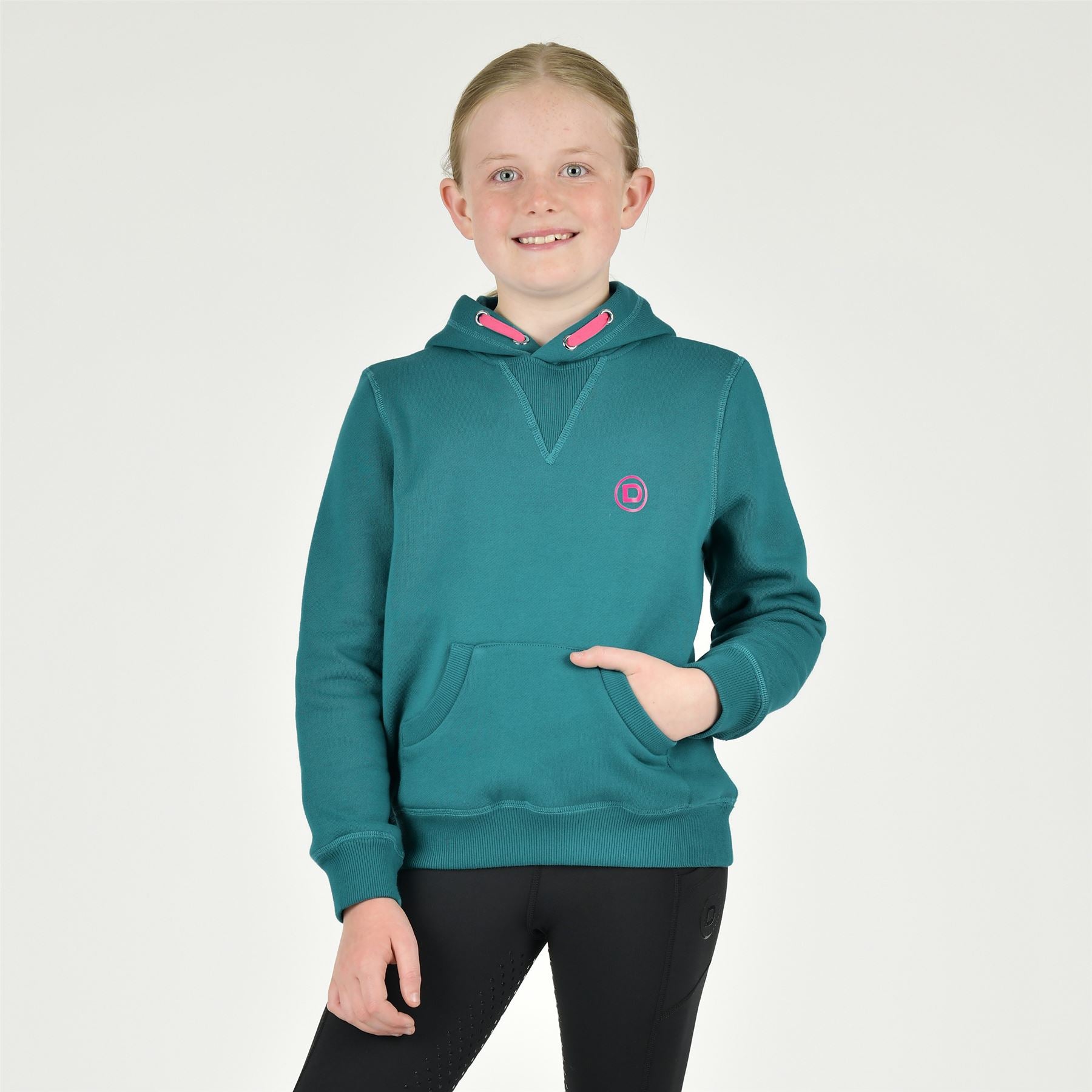 Dublin Kids Camile Contrast Tie Hoodie - Just Horse Riders