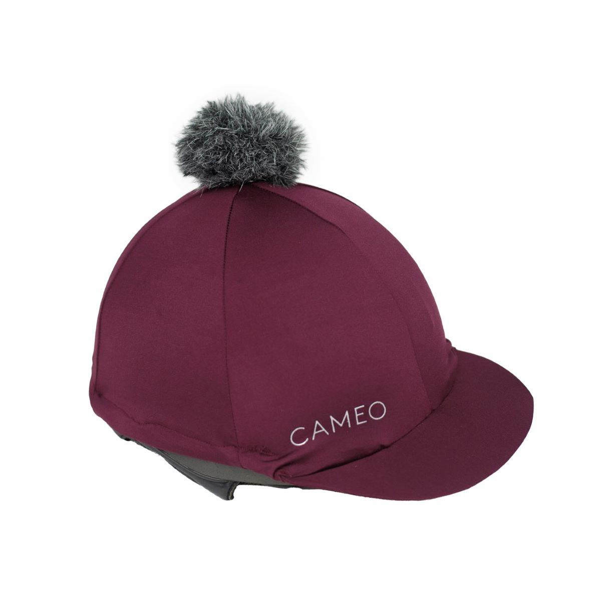 Cameo Equine Core Hat Silk, CameoTech 4Way Fabric Pom Pom Hat Removable Pom Pom - Just Horse Riders