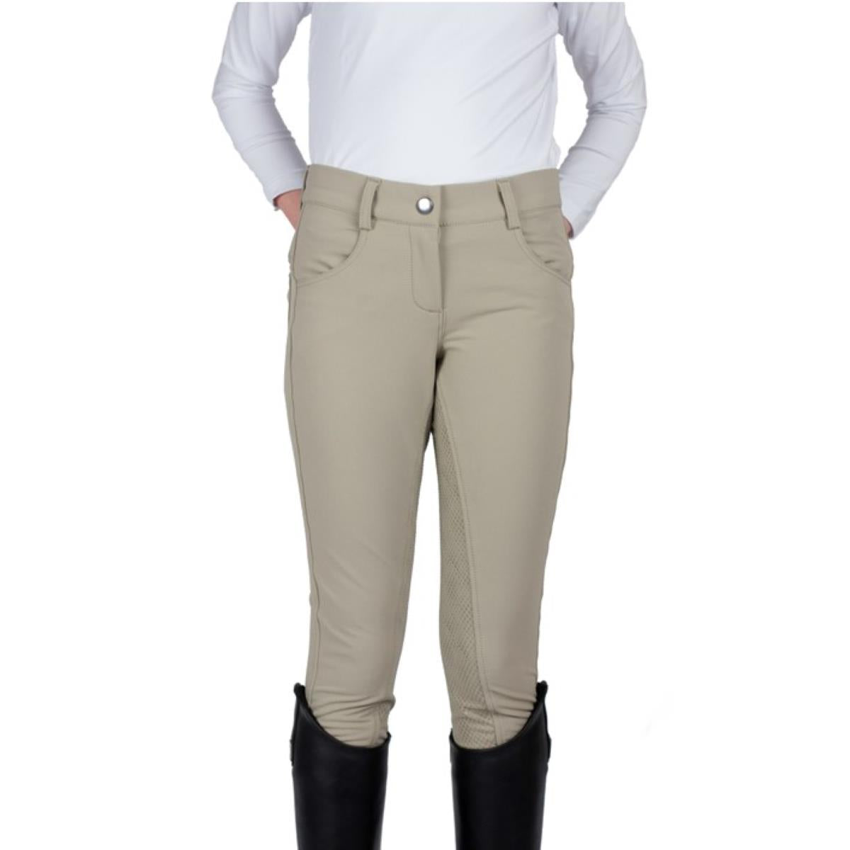 Cameo Equine Junior Competition Breech - Water Repellent Full Silicone Seat - Just Horse Riders