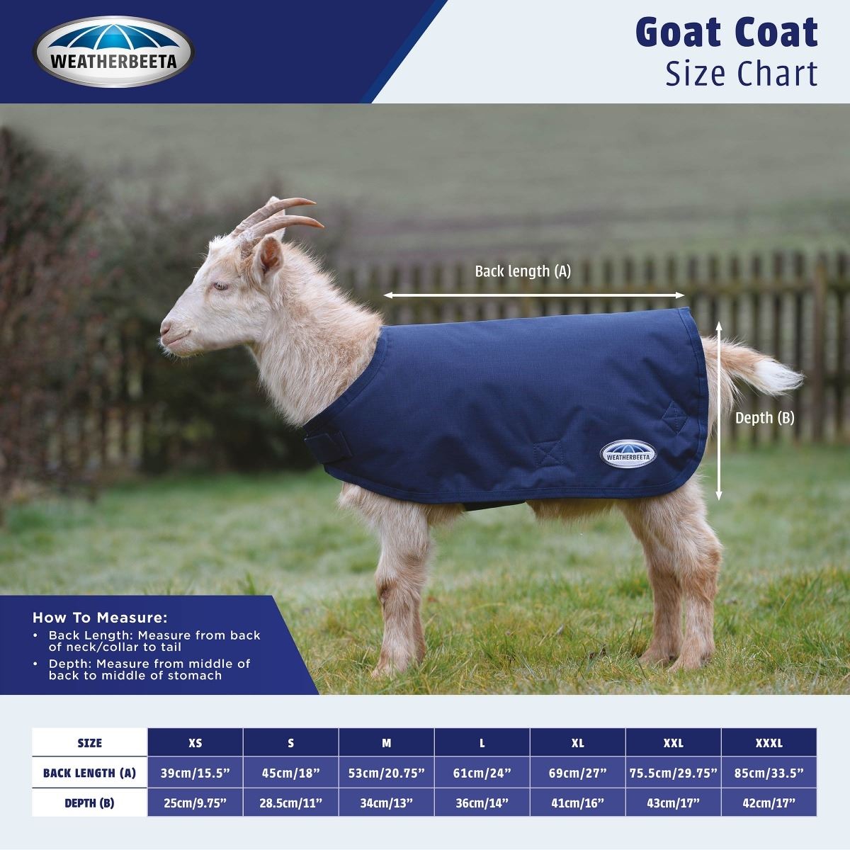 WeatherBeeta Deluxe Goat Coat - Just Horse Riders