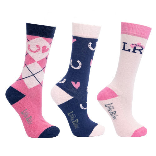 Hy Equestrian Pony Fantasy Socks By Little Rider (Pack Of 3) - Just Horse Riders