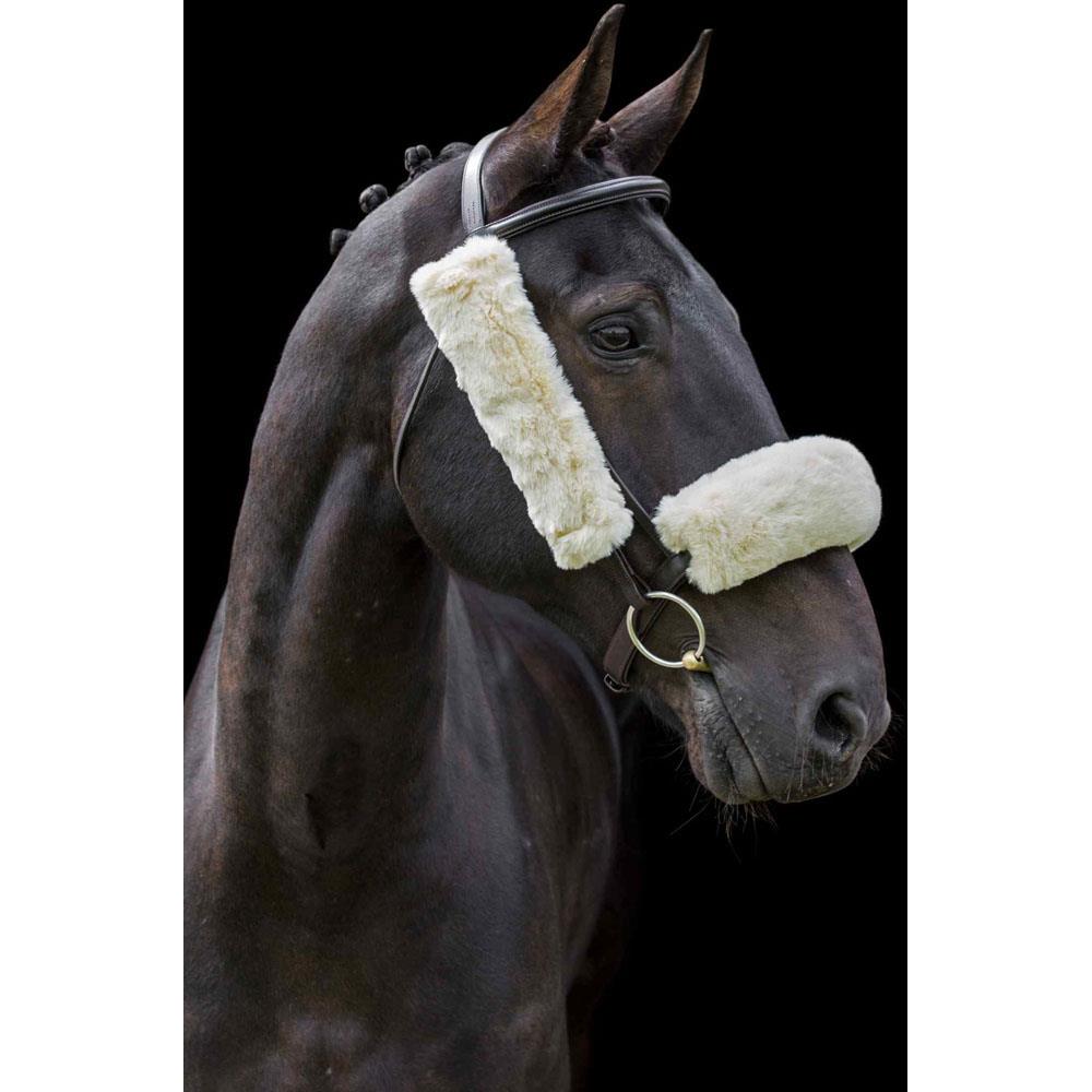 Cameo Equine Handcrafted Lambswool Noseband - UK Made for Sensitive Horses - Just Horse Riders