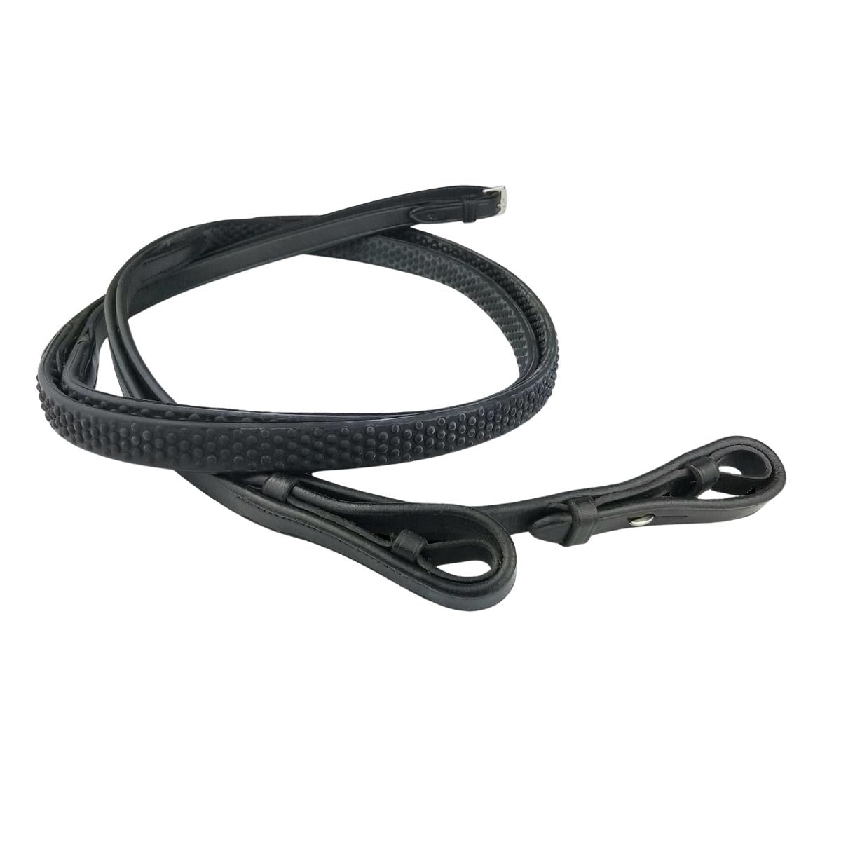 Eco Rider Ultra Comfort 5/8 Inch Flexi Rein - Bio Grip, Stainless Steel Fittings - Just Horse Riders