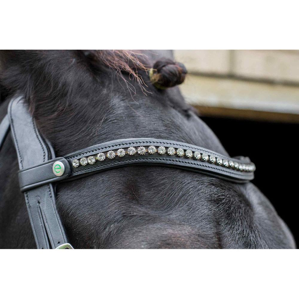 Handcrafted Eco Leather Browband with Dipped Design-Quick Release Clasp Included - Just Horse Riders