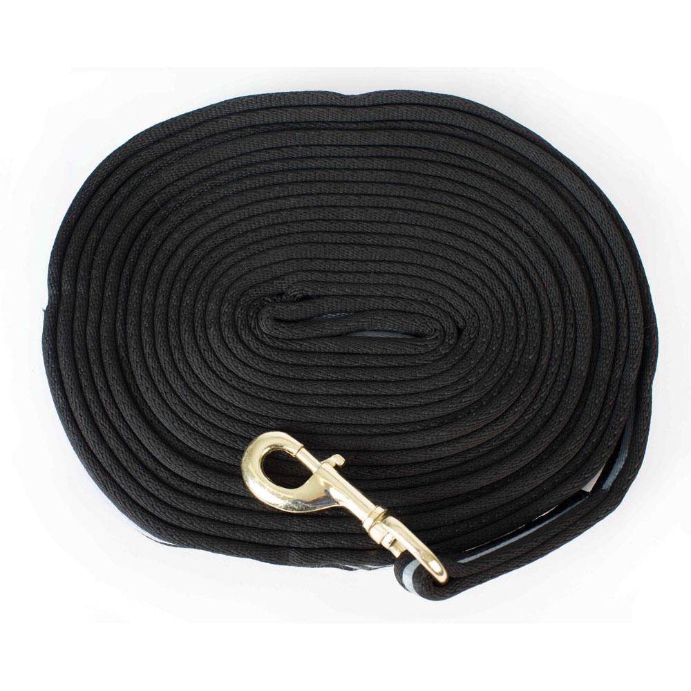 Cameo Equine Soft Webbing Lunge Line - 24ft with Stainless Steel Fittings - Just Horse Riders