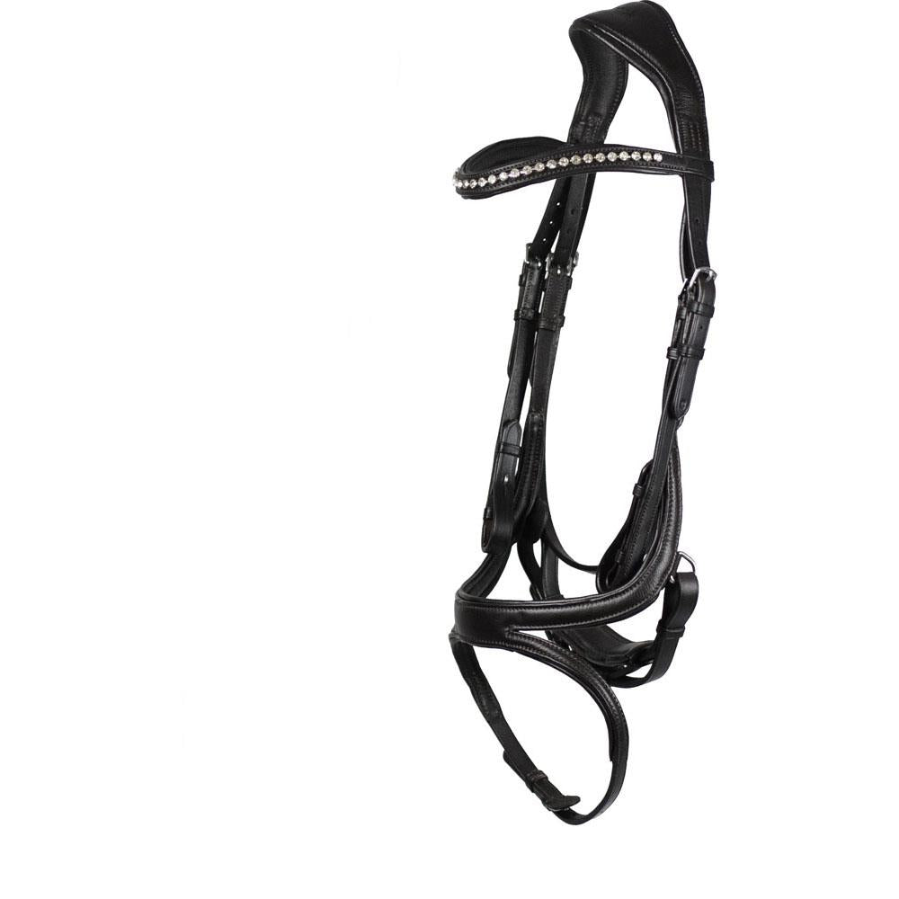 Eco Rider Ecosoft Acclaim Bridle -Soft EcoLeather, Padded Browband Crystal Inlay - Just Horse Riders