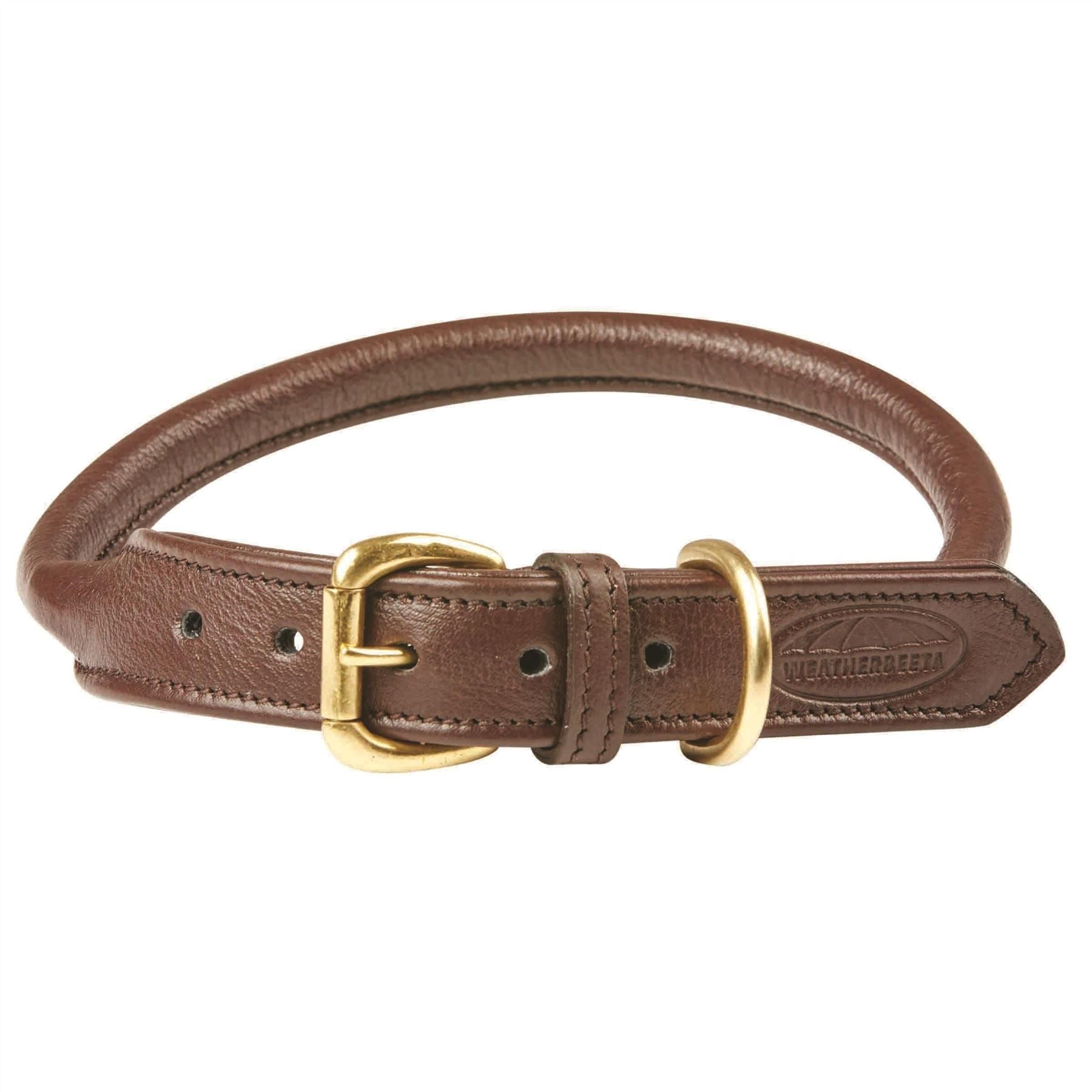 Weatherbeeta Rolled Leather Dog Collar - Just Horse Riders