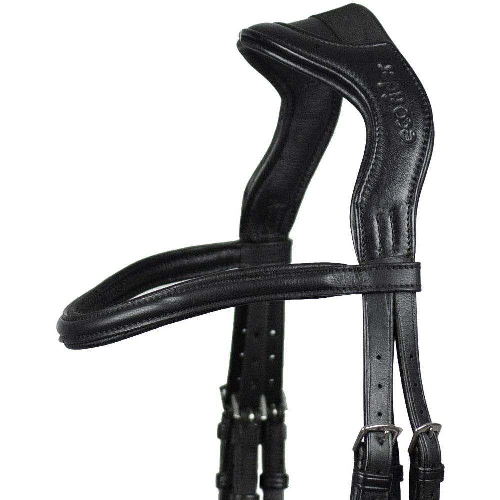 EcoRider Ecosoft Enigma Bridle - Softest Eco Leather, Supersoft Ergonomic Headpiece - Just Horse Riders