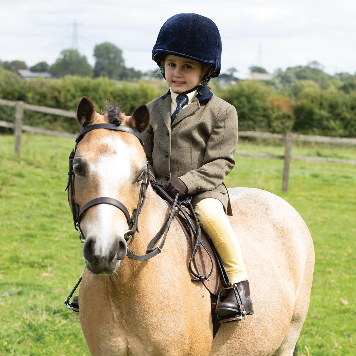 Equetech Junior Bellingham Deluxe Stretch Tweed Riding Jacket - Just Horse Riders