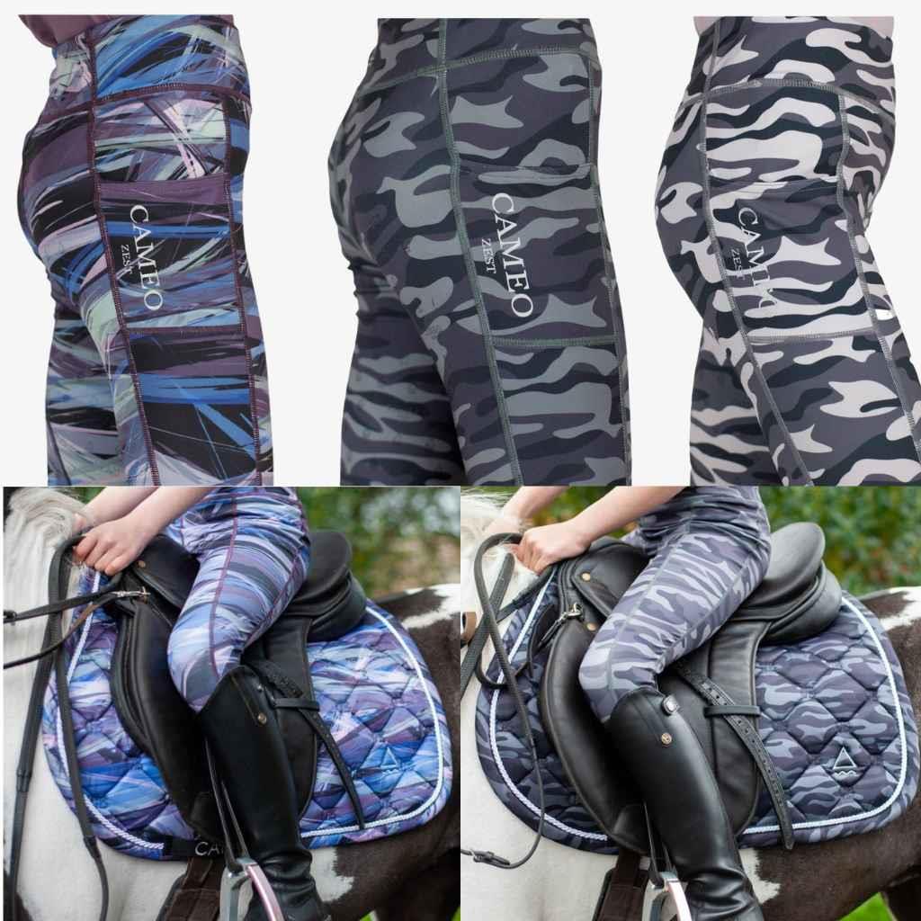 Cameo Equine Zest Riding Tights, Full Silicone Seat, Phone Pocket, Comfort Waist - Just Horse Riders