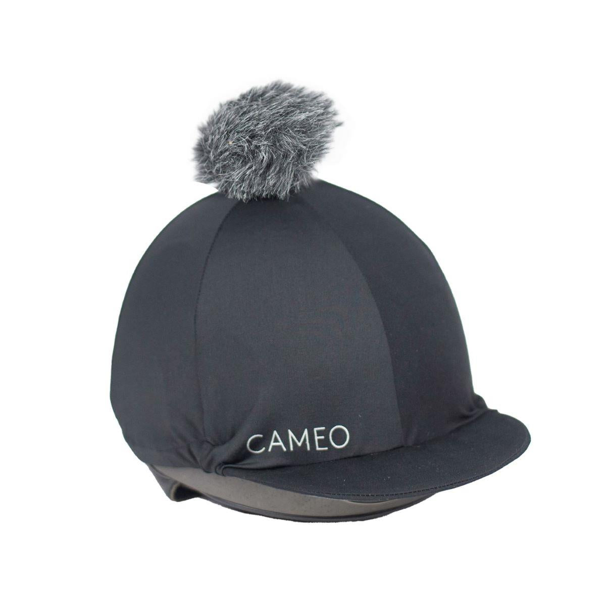 Cameo Equine Core Hat Silk, CameoTech 4Way Fabric Pom Pom Hat Removable Pom Pom - Just Horse Riders