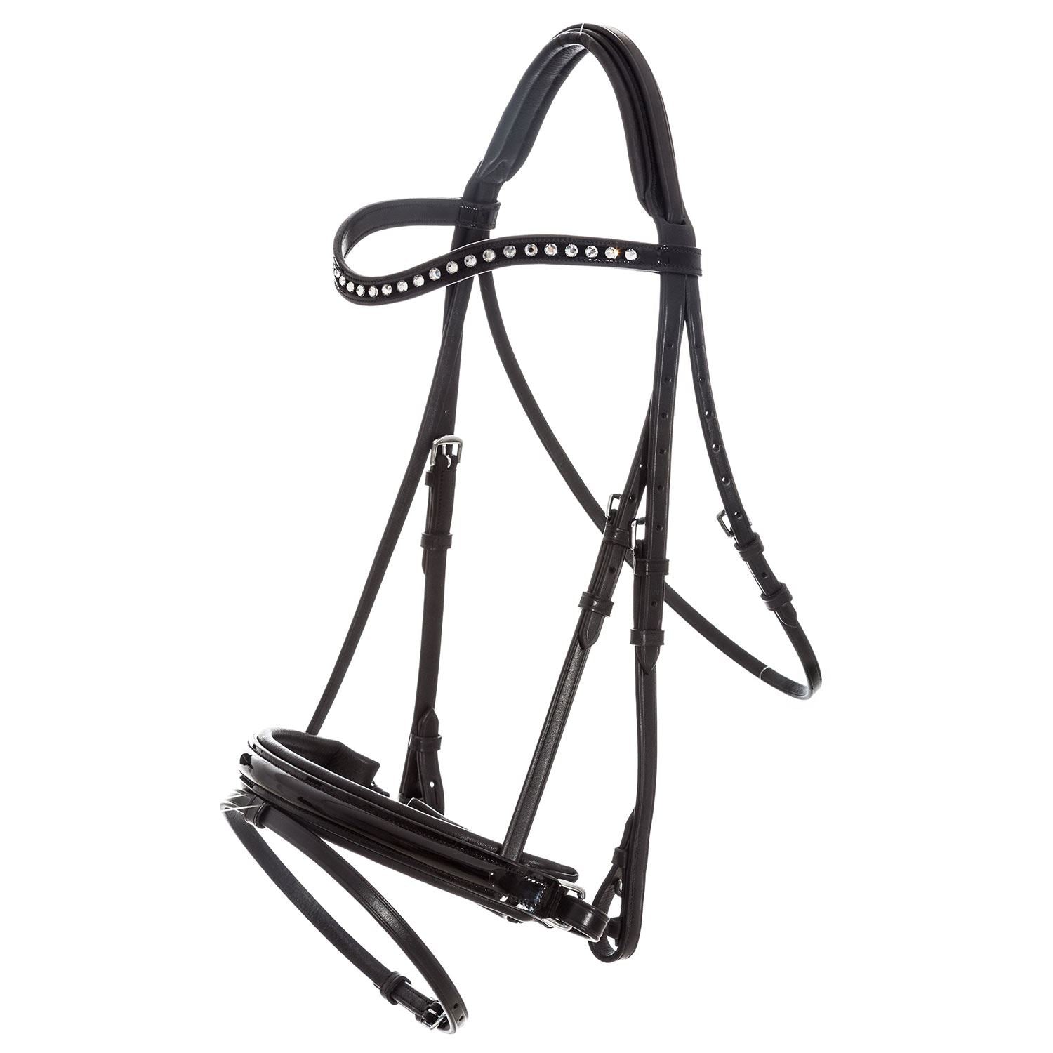 Imperial Riding Snaffle Bridle Irhdi Layla Black/Chrystal - Just Horse Riders