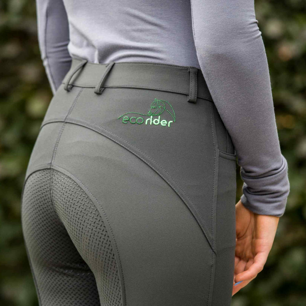 Eco-Friendly Bamboo Competition Horse Riding Breeches Silicone Seat Wicking Tech