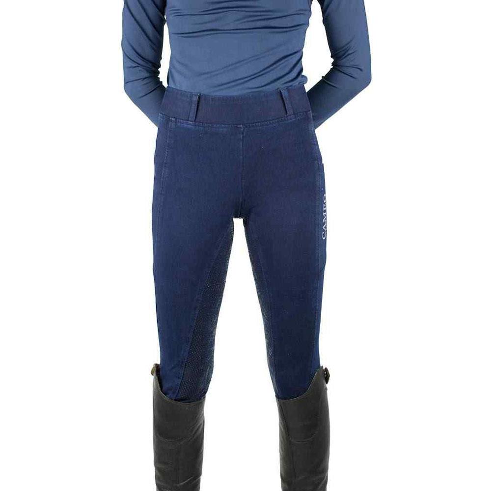 Cameo Equine Water Resistant Denim Horse Riding Tights - Durable & Hard Wearing - Just Horse Riders