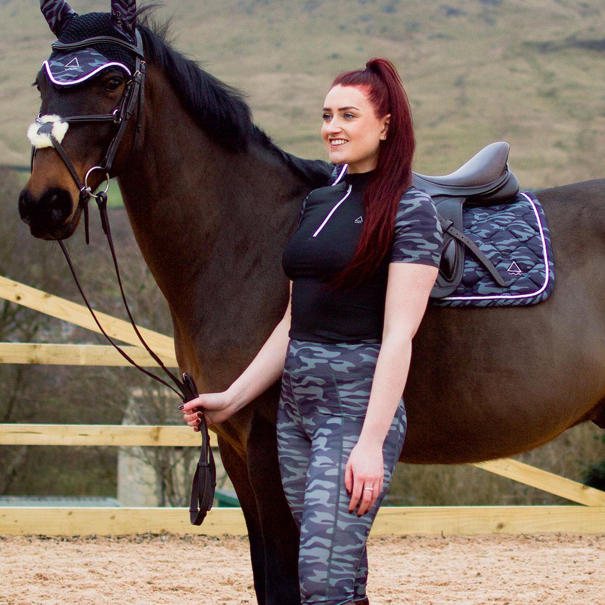 Cameo Equine Zest Baselayer - CameoTech 4-Way Performance Fabric, Quarter-Zip - Just Horse Riders