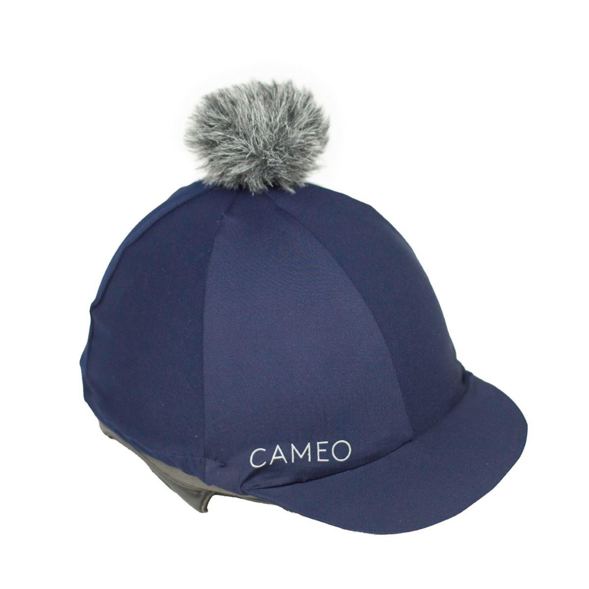 Cameo Equine Core Hat Silk, CameoTech 4Way Fabric Pom Pom Hat Removable Pom Pom - Just Horse Riders