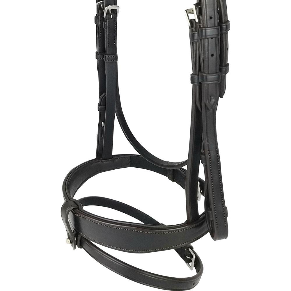 EcoRider Classic Show Comfort Bridle-Handcrafted Soft Padded Headpiece &Noseband - Just Horse Riders