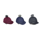 Cameo Equine Core Hat Silk, CameoTech 4Way Fabric Pom Pom Hat Removable Pom Pom - Just Horse Riders