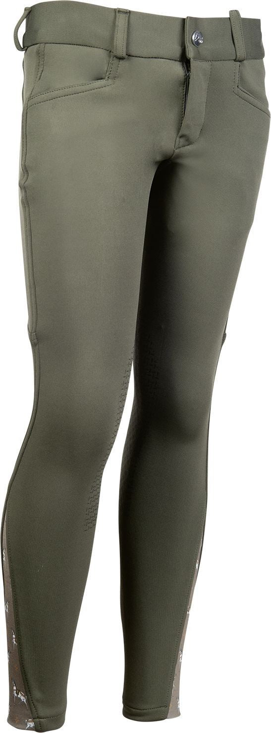 HKM Riding Breeches Allure Cheval Sili. Knee Patch - Just Horse Riders