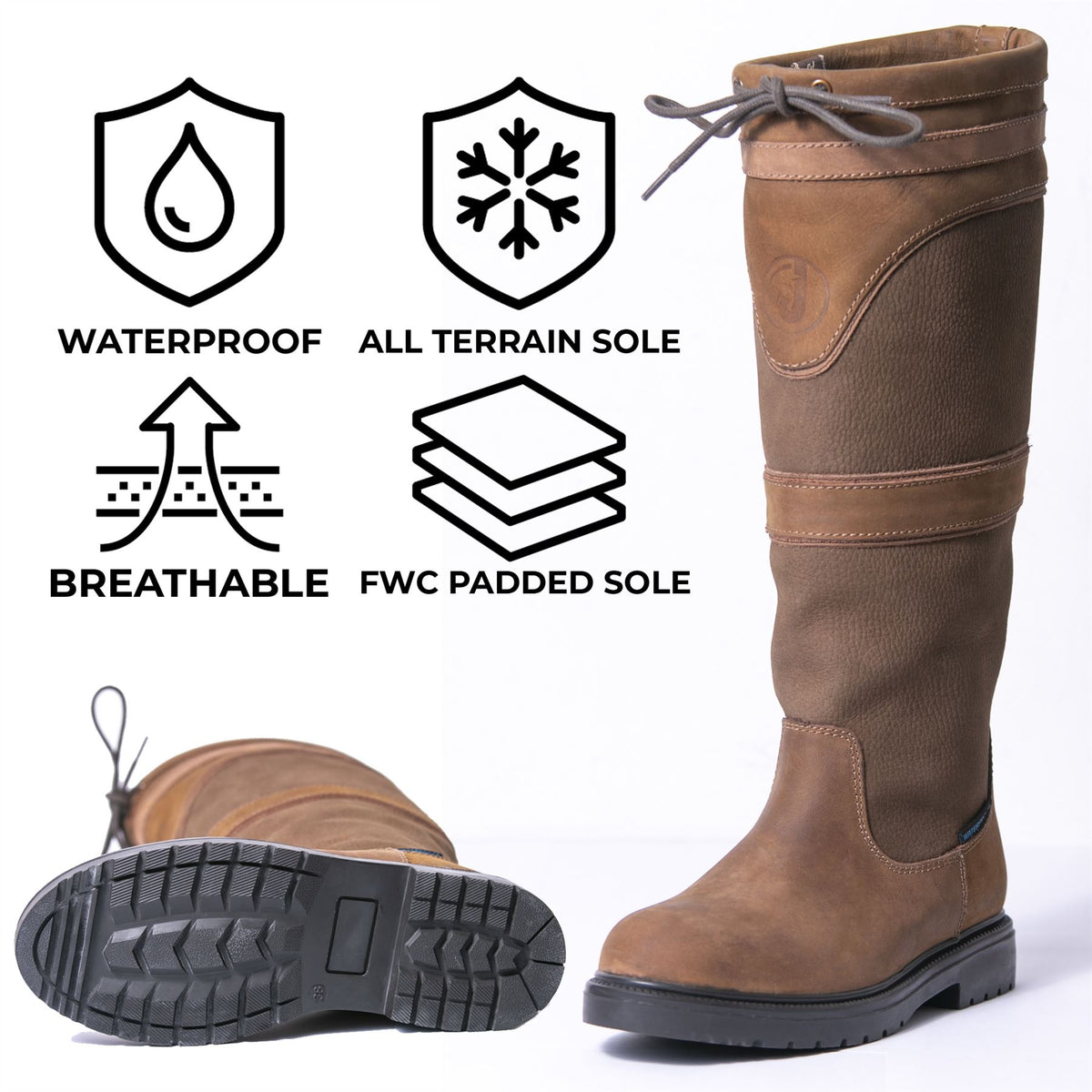 JHR The Amazon Waterproof Country Boots – Just Horse Riders