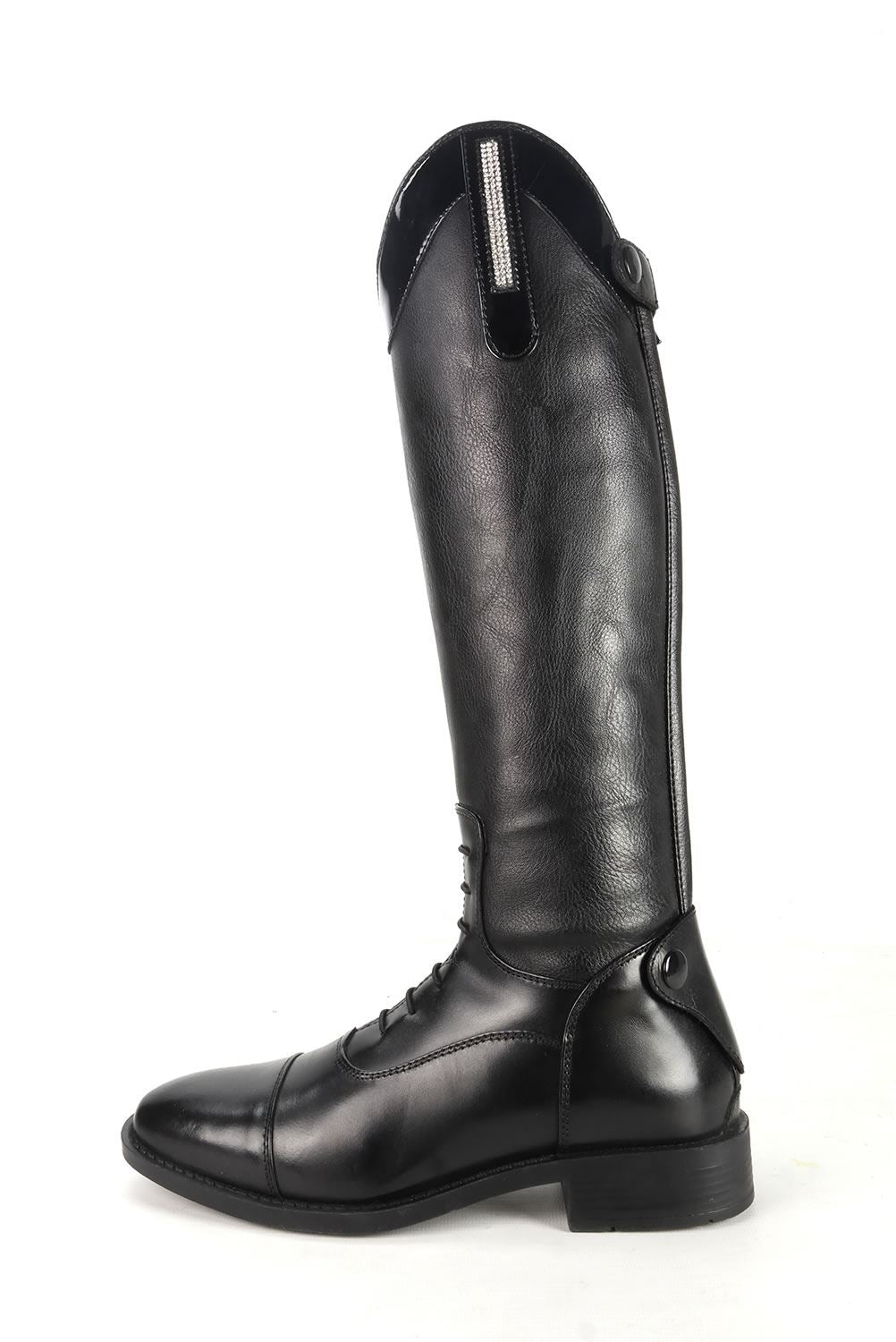 Brogini Como Childs Piccino Patent Top Horse Riding Boots