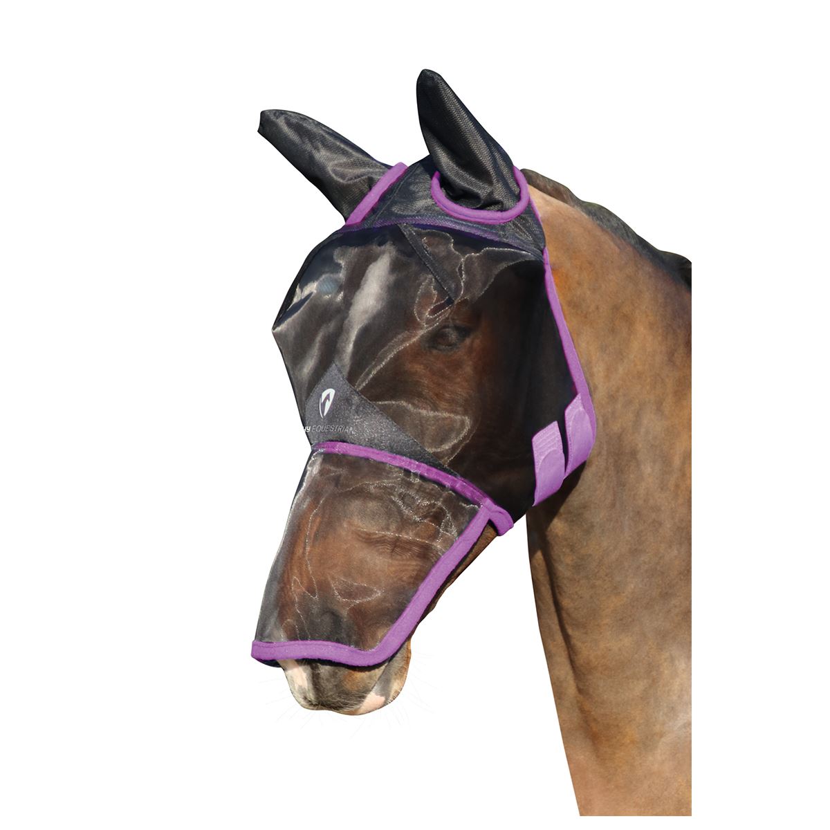 Hy Equestrian Mesh Full Mask with Ears and Nose - Just Horse Riders