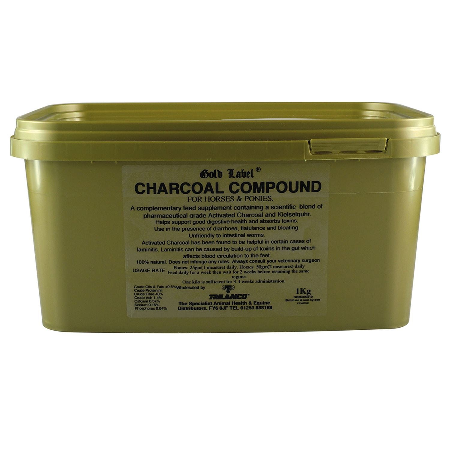 Gold Label Charcoal Compound - Just Horse Riders