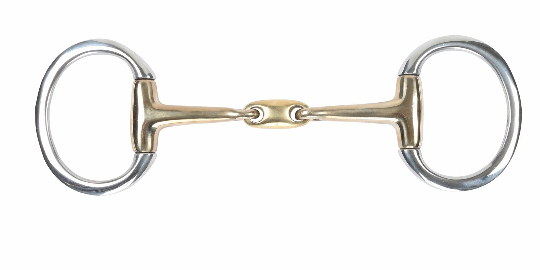 Shires Brass Alloy Flat Ring Lozenge Eggbutt - Just Horse Riders