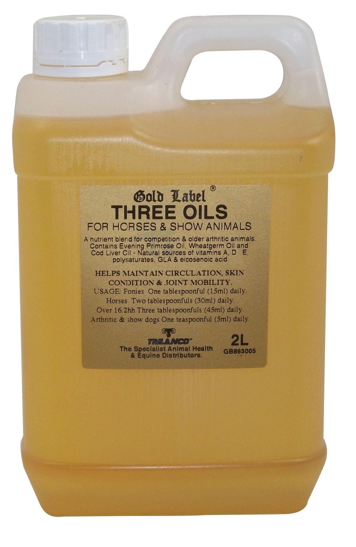 Gold Label Three Oils - Just Horse Riders