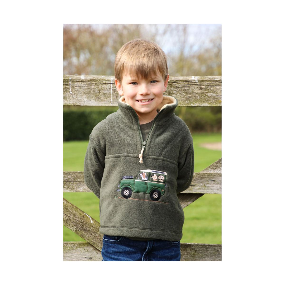 British Country Collection Offroader & Dogs Childrens Fleece Jacket - Just Horse Riders