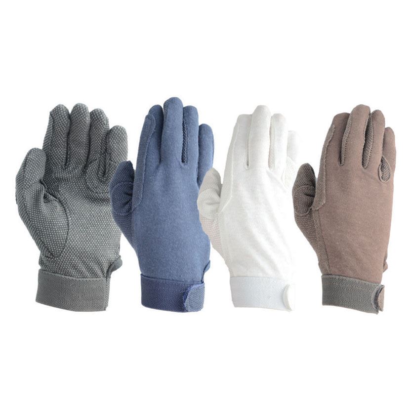 Hy Equestrian Cotton Pimple Palm Gloves - Just Horse Riders