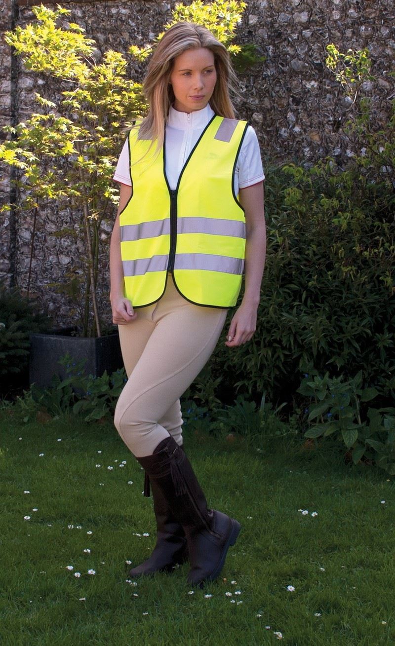 Harlequin Hi Viz Zipped Tabard - Just Horse Riders