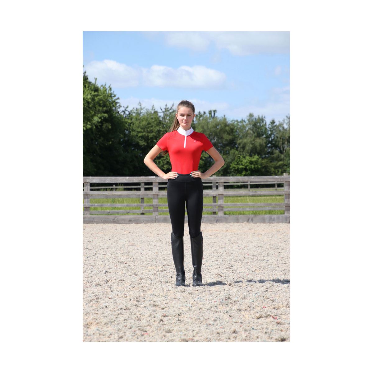 Hy Equestrian Scarlet Show Shirt - Just Horse Riders