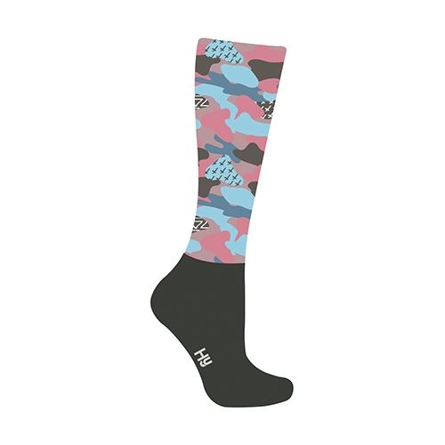 HyFASHION Pretty Camo Pattern Riding Socks - Just Horse Riders