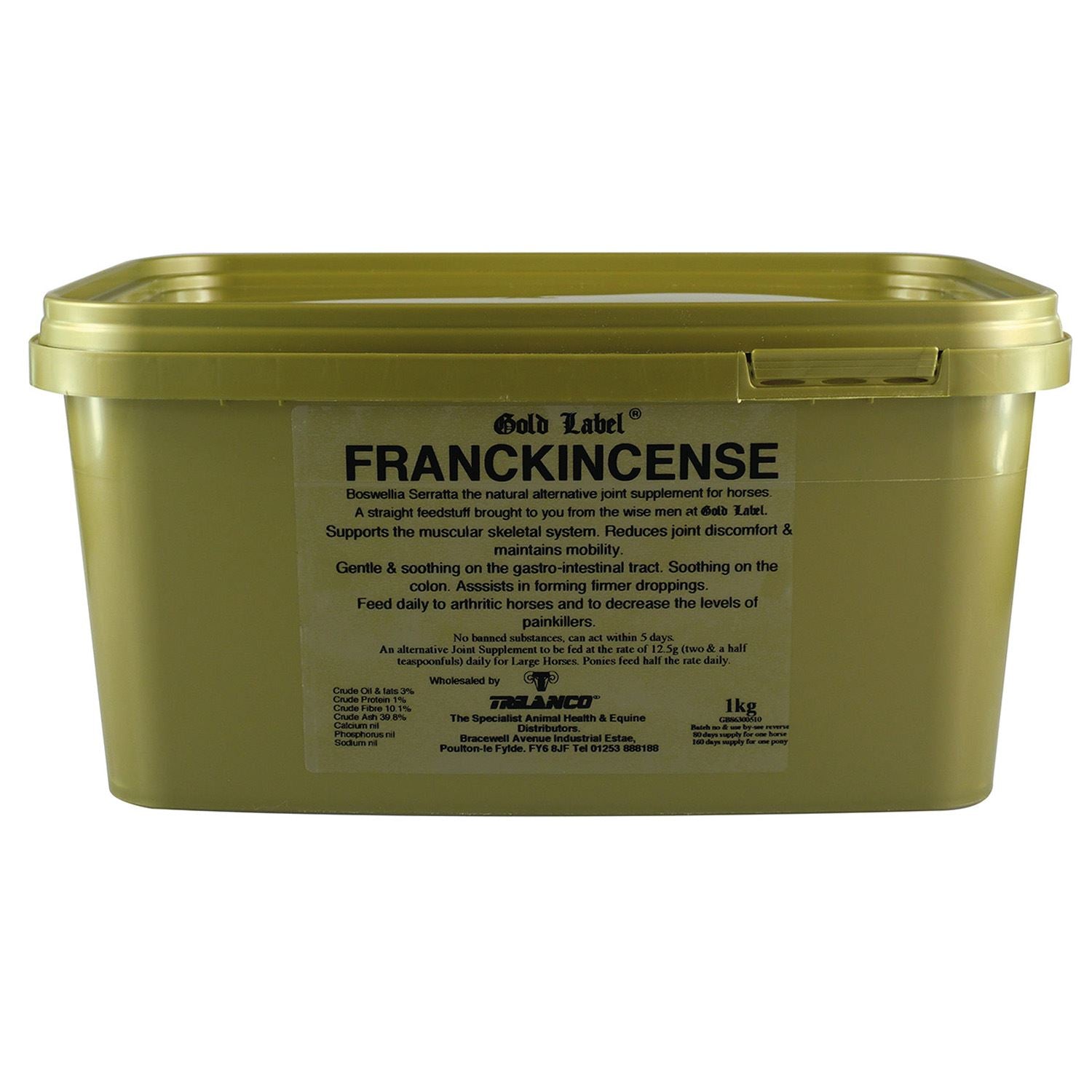 Gold Label Franckincense - Just Horse Riders