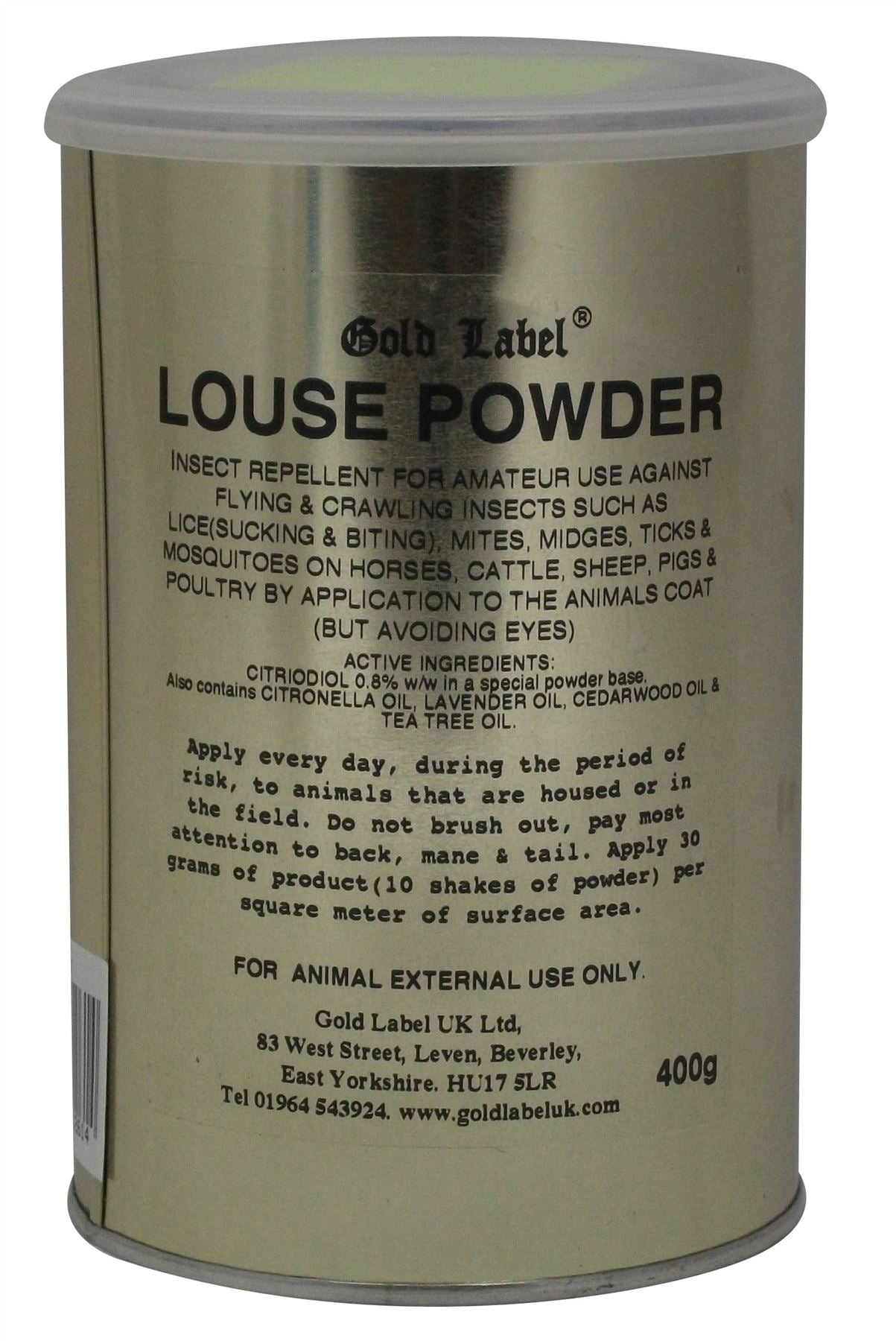 Gold Label Louse Powder - Just Horse Riders