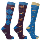 Hy Equestrian Synergy Argyle Socks (Pack of 3) - Just Horse Riders