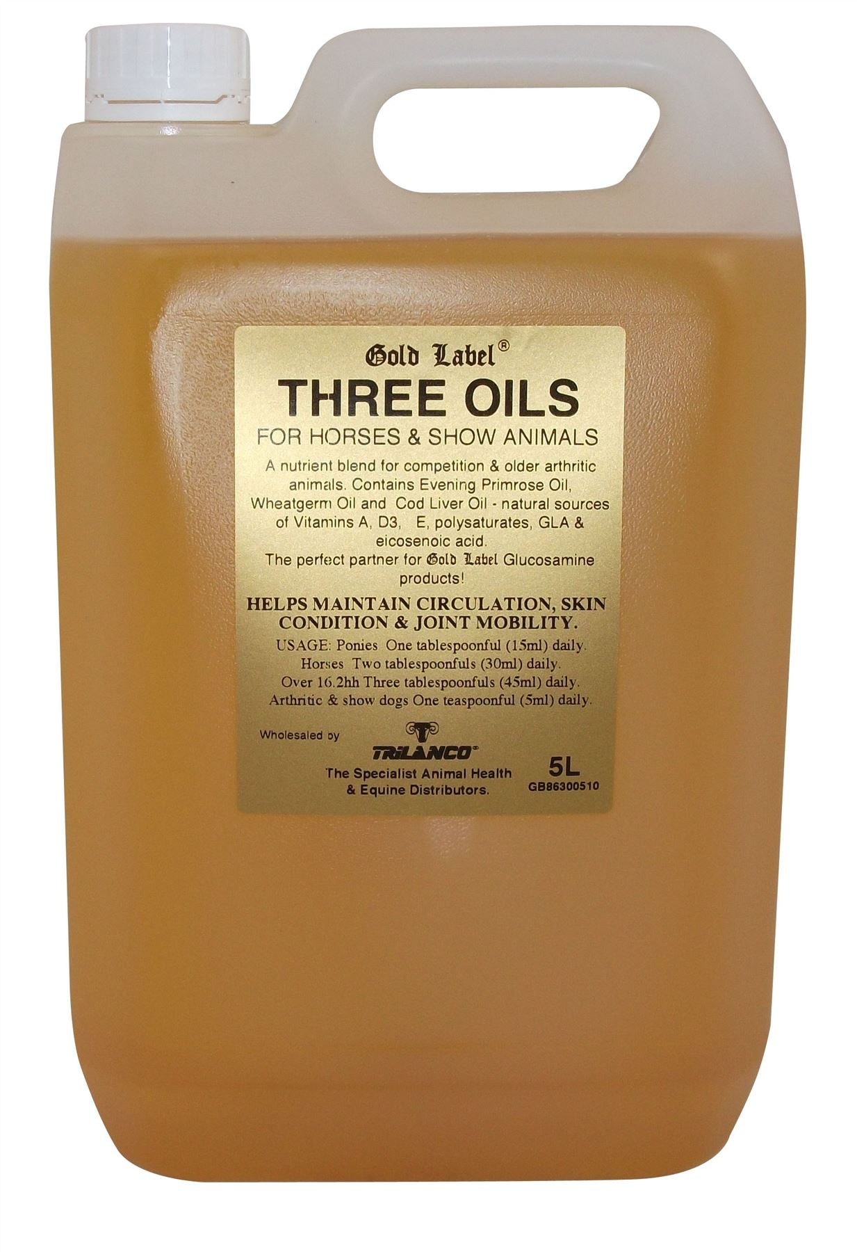 Gold Label Three Oils - Just Horse Riders