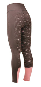 Dublin Performance Cool-It Dot Print Gel Riding Tights - Just Horse Riders